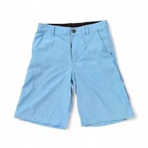 Lululemon Kahuna Athletic Shorts Mens 32 Blue Stretch Chino Golf Pockets Casual